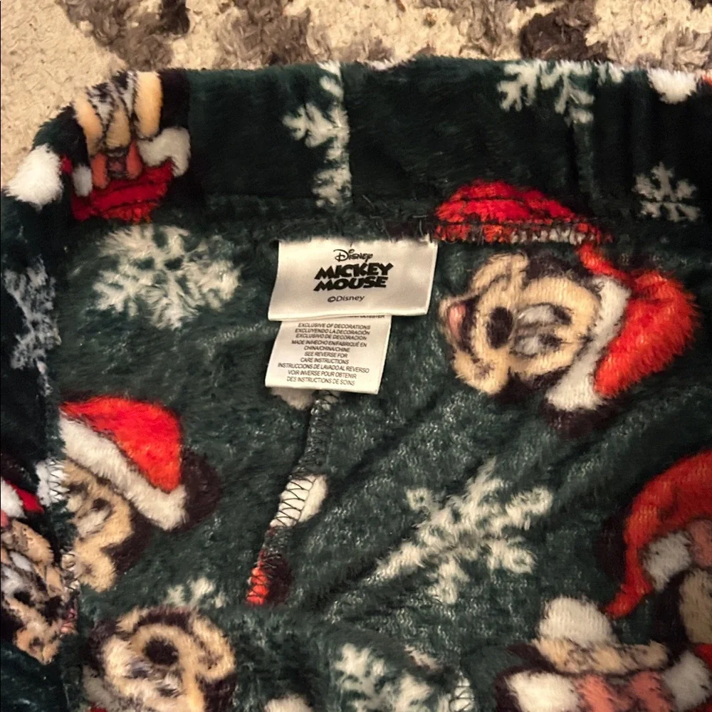 Disney Womens Holiday Fleece Shorts - Black and Red - Picture 2 of 3